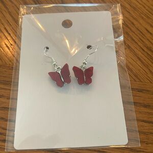 “Red Butterfly” earrings.